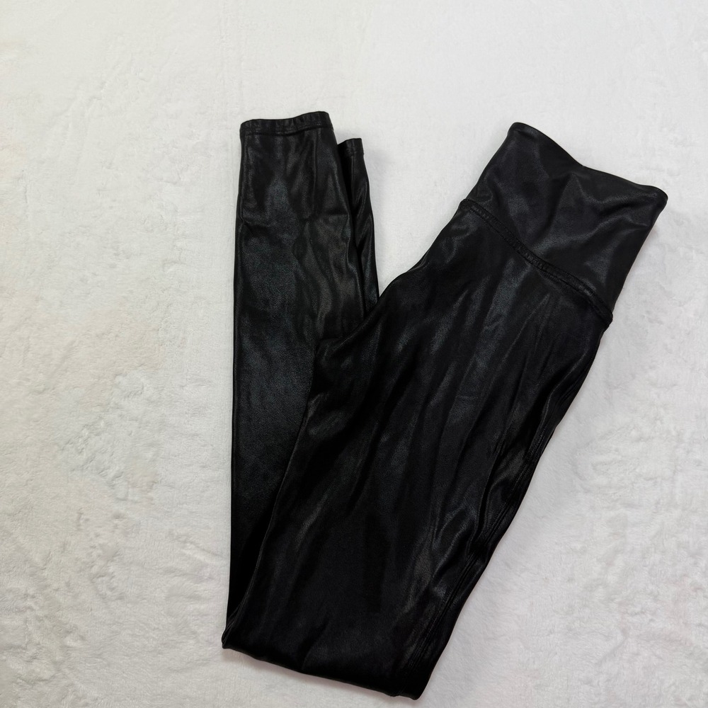 SPANX‎ Faux Leather Leggings Black High Waist M M